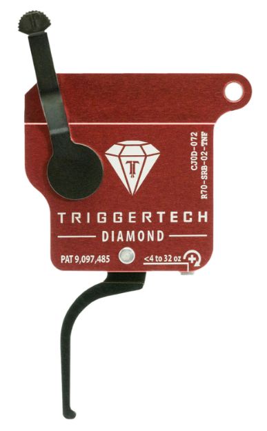 Picture of TriggerTech R70SRB02TNF Diamond Without Bolt Release Single-Stage Flat Trigger with 0.30-2 lbs Draw Weight for Remington 700 Right