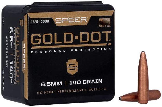 Picture of Speer 264140 Gold Dot  6.5mm .264 140 GR Soft Point 50 Box