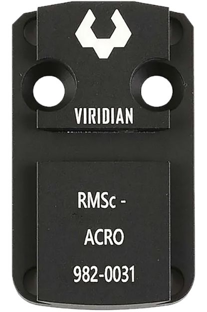 Picture of Viridian 9820031 RFX 44 Shield RMSc Mounting Adapter  Black Anodized