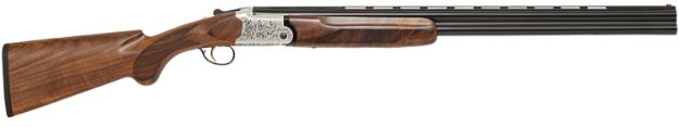 Picture of Chiappa Firearms 930.378 202AE  12 Gauge Break Open 3" 2 28" Black Chrome Lined Vent Rib Barrel, Nickel-Plated Engraved Aluminum Receiver, Fixed Walnut Stock