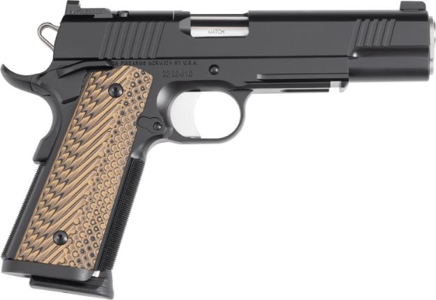 Picture of Dan Wesson 01796 Specialist  Full Size Frame 9mm Luger 10+1 5" Stainless Match Grade Barrel, Black Duty Optics Ready/Serrated Steel Slide, Black Duty Steel Frame w/Picatinny Rail, Black/Brown G10 Grip