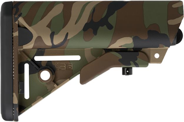 Picture of B5 Systems SOP1188 Enhanced SOPMOD Woodland Camo Polymer Fits AR-15