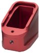 Picture of Strike Industries EMPALG17RED Extended Mag Plate  Fits Glock G17 Fits Glock G22 Red 6061 T-6 Aluminum