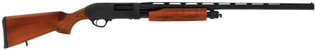 Picture of Hatsan USA HEWS122805W2 Escort WS  Full Size 12 Gauge Pump 3" 4+1 28" Black Chrome Vent Rib Barrel, Black Anodized Grooved Aluminum Receiver, Adjustable Turkish Walnut Stock