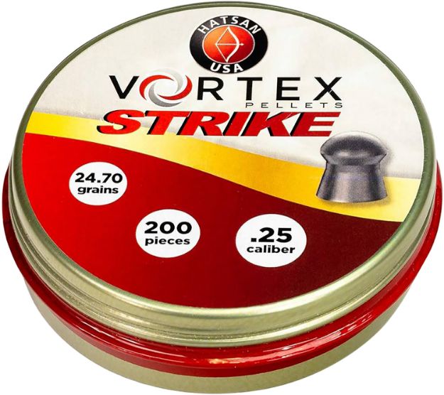 Picture of Hatsan USA HA90642 Vortex Strike Pellets 25Cal Lead Domed 200 Pellets