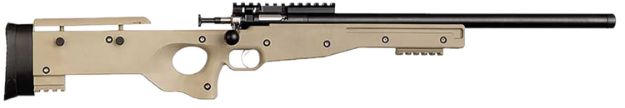 Picture of Crickett KSA2150 Precision  Full Size 22 LR Single Shot 16.10" Blued Threaded Bull Barrel, Blued Crickettinny Rail Steel Receiver, Flat Dark Earth Synthetic Adj LOP Stock