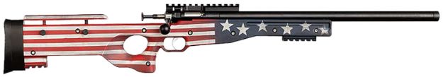 Picture of Crickett KSA2150-OG Precision  Full Size 22 LR Single Shot 16.10" Blued Threaded Bull Barrel, Blued Crickettinny Rail Steel Receiver, Old Glory Synthetic Adj LOP Stock