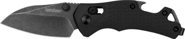 Picture of Kershaw 8337 Craze  EDC 2.35" Folding Reverse Tanto Plain Blackwash 8Cr13MoV SS Blade, Black Textured GFN Handle