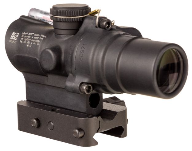 Picture of Trijicon 400330 ACOG TA44 Matte Black Anodized 1.5x16mm Illuminated Red Circle w/Dot Reticle