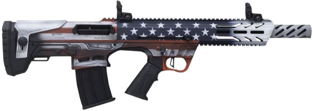 Picture of Citadel FRPS1218USA Pup Scout  12 Gauge Semi-Auto 3" 5+1 18.50" Steel Barrel, USA Flag Picatinny Rail Aluminum Receiver, Picatinny Handguards, Adj Cheek Riser Synthetic Stock, Black Polymer Grip