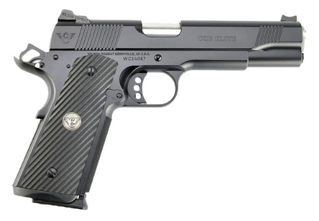 Picture of Wilson Combat CQBEFS-5 CQB Elite 45 ACP 8+1 5" Black Armor Stainless Steel G10 grip