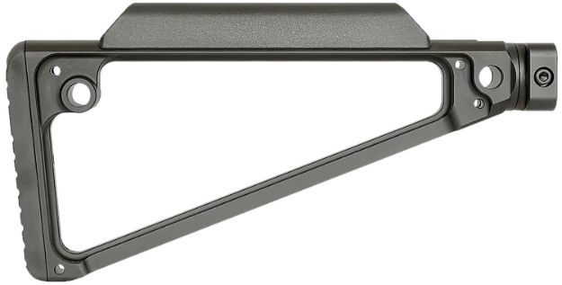 Picture of Midwest Industries MITRIF Triangle Fixed Stock Black 6061 Aluminum