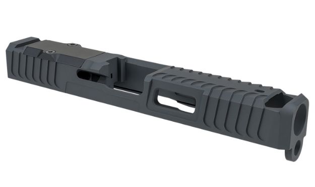 Picture of Zaffiri Precision ZPS.B.17.SG ZPS.IBS Custom Slide Fits Glock 17 Gen 3 Sniper Gray 17-4 Stainless Steel