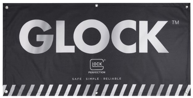 Picture of Glock AD02044 Fabric Banner  Black 4' x 2'