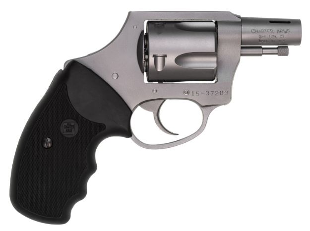 Picture of Charter Arms 74429 Boomer  Large 44 Special, 5 Shot 2" Matte Stainless Steel Ported/Tapered Barrel, Matte Stainless Cylinder & Frame w/Black Finger Grooved Rubber Grip