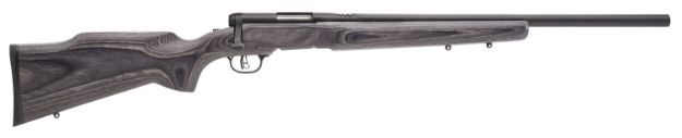 Picture of Savage Arms 96970 B.MAG  17 WSM Caliber with 8+1 Capacity, 22" Heavy Barrel, Matte Black Metal Finish & Varmint Beavertail Gray Laminate Stock Right Hand (Full Size)