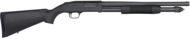 Picture of Mossberg 50778 590 Tactical 12 Gauge 6+1 3" 18.50" Cylinder Bore Barrel, Matte Blued Metal Finish, Dual Extractors, Drilled & Tapped Receiver, Synthetic Stock