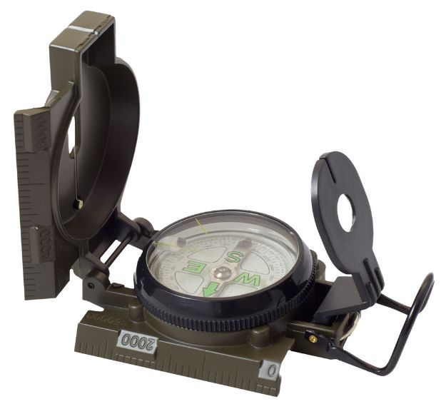 Picture of Humvee Adventure Gear HMVCOMPASSOD Military Compass OD Green