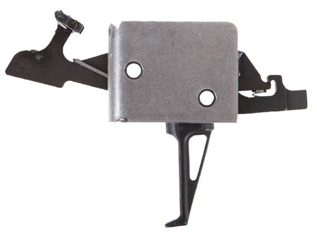 Picture of CMC Triggers 93504 Drop-In  Two-Stage Flat Trigger w/ 2-4 lbs Draw Weight & Black/Silver Finish