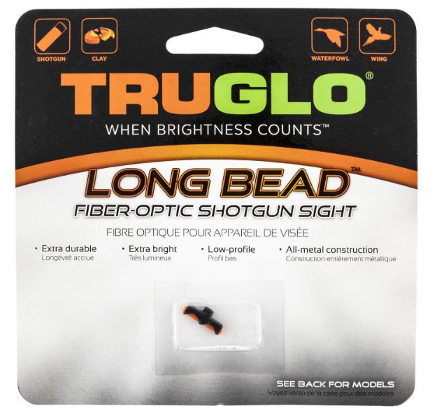 Picture of Truglo TG947ARM Long Bead  Metal Universal Shotgun Fiber Optic Red 6-40