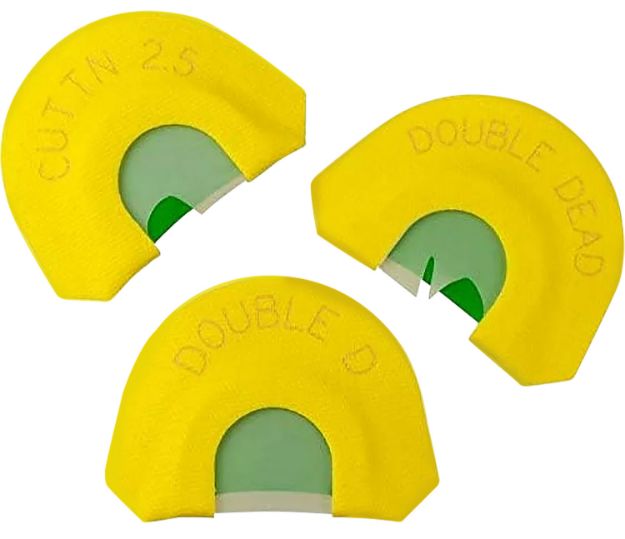 Picture of HS Strut 05933 Ultimate Starter Pack  Diaphragm Call Attracts Turkeys Yellow 3 Per Pkg