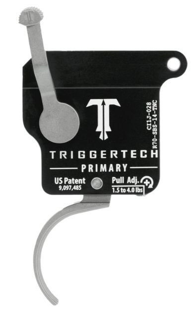 Picture of TriggerTech R70SBS14TNC Primary Without Bolt Release Single-Stage Traditional Curved Trigger with 1.50-4 lbs Draw Weight for Remington 700 Right