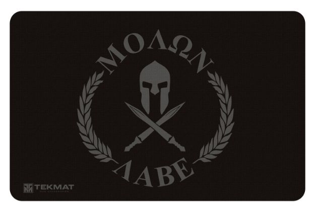 Picture of TekMat TEKR17MOLONLABE Molon Labe Cleaning Mat Molan Labe Spartan 11" x 17"