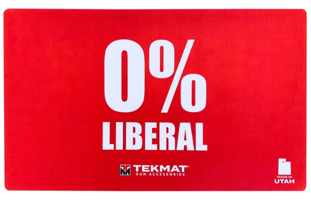 Picture of TekMat TEK42LIBERAL Zero Percent Liberal Door Mat Red Rubber 42" Long 0% Liberal