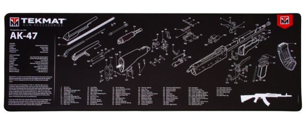 Picture of TekMat TEKR44AK47 AK-47 Ultra 44 Cleaning Mat AK-47 Parts Diagram 15" x 44"