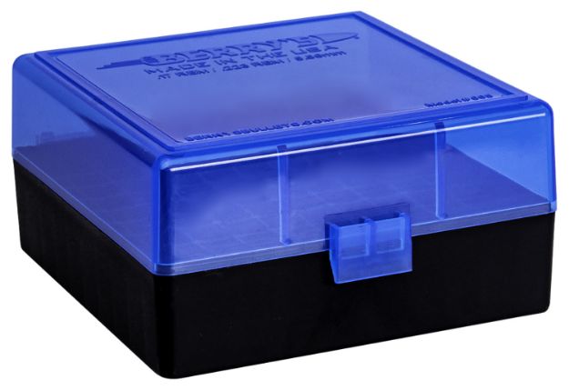 Picture of Berry's 86410 Ammo Box  223Rem/5.56NATO Blue/Black Polypropylene 100rd