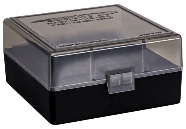 Picture of Berry's 11664 Ammo Box  223Rem/5.56NATO Smoke/Black Polypropylene 100rd