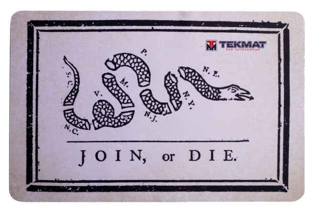 Picture of TekMat TEKR17JOIN Join, or Die. Cleaning Mat 11" x 17"