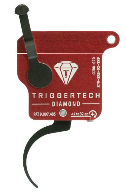 Picture of TriggerTech R70SRB02TNP Diamond Without Bolt Release Single-Stage Pro Curved Trigger with 0.30-2 lbs Draw Weight for Remington 700 Right