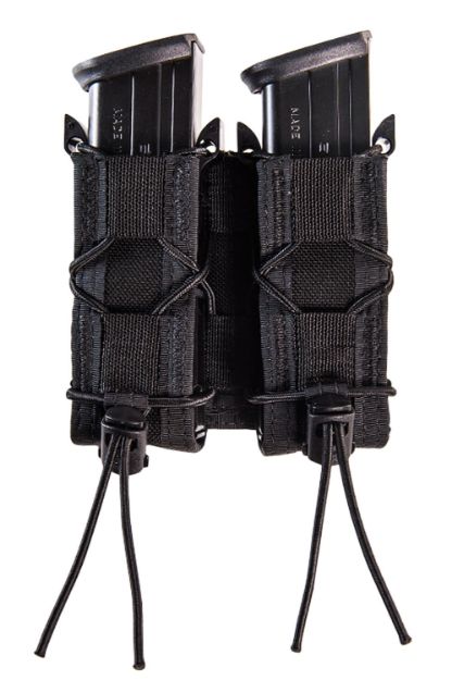 Picture of High Speed Gear 11PT02BK TACO Mag Pouch Double Black Nylon MOLLE Belts 2" Wide Compatible w/ Pistol