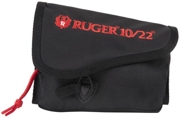 Picture of Ruger 27222 Buttstock Pouch  Black Cordura