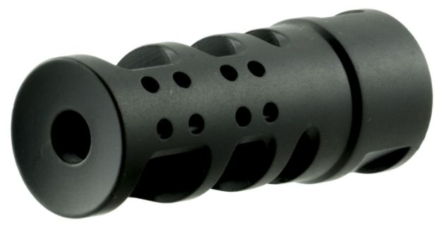 Picture of Spikes Tactical SBV1065 R2 Muzzle Brake Black Nitride 416R Stainless Steel with 1/2"-28 tpi Threads for 5.56x45mm NATO