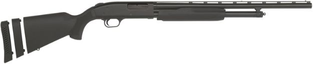 Picture of Mossberg 54210 500 Super Bantam Youth 20 Gauge 3" 5+1 22" Vent Rib Barrel, Blued Metal Finish, EZ-Reach Forend, Dual Extractors, Synthetic Stock w/Adjustable LOP Spacer, Includes Accu-Set Chokes