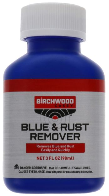 Picture of Birchwood Casey 16125 Blue & Rust Remover 3 oz. Bottle