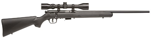 Picture of Savage Arms 96209 93R17 FXP 17 HMR Caliber with 5+1 Capacity, 21" Barrel, Matte Blued Metal Finish, Matte Black Synthetic Stock & AccuTrigger Right Hand (Full Size) Includes 3-9x40mm Scope