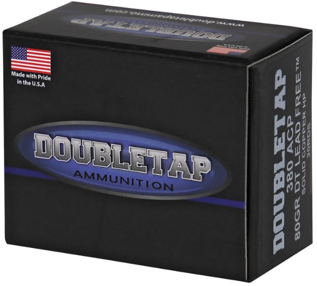 Picture of DoubleTap Ammunition 380A80X Defense Tac- XP 380ACP 80gr DT Lead Free 20 Per Box/50 Case