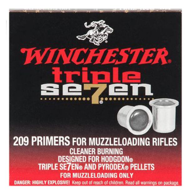 Picture of Winchester Muzzleloading SML209T7 209 Triple Seven Muzzleloading Primers 100 Per Box