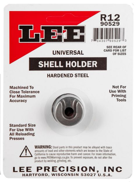 Picture of Lee Precision 90529 Shell Holder Universal #12R 6 PPC / 22 PPC / 7.62x39