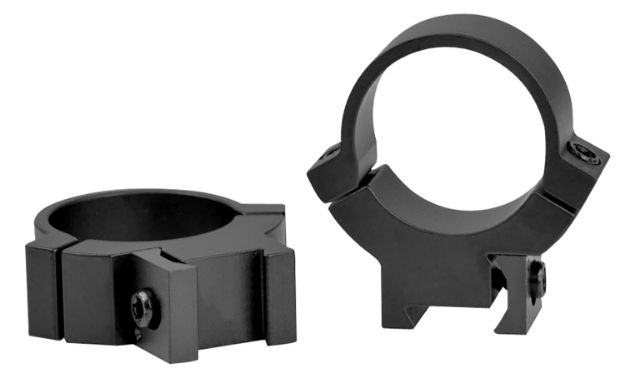 Picture of Warne 721M Rimfire Rings Maxima Matte Black 1" Medium 0 MOA