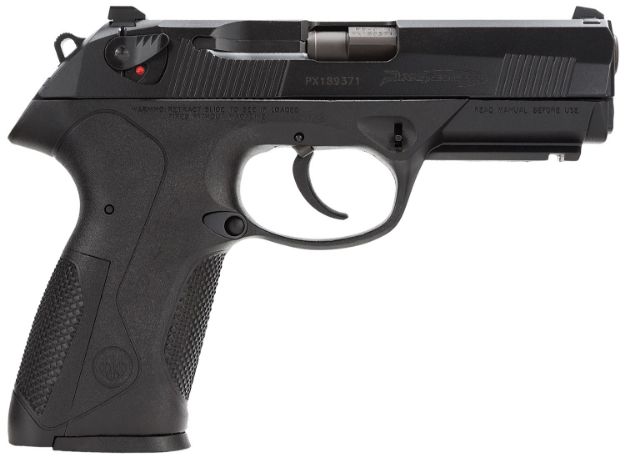 Picture of Beretta USA JXF9G20CA Px4 Storm *CA Compliant Full Size Frame 9mm Luger 10+1, 4.10" Black Steel Barrel, Black Bruniton Serrated Steel Slide, Black Polymer Frame w/Picatinny Rail, Ambidextrous