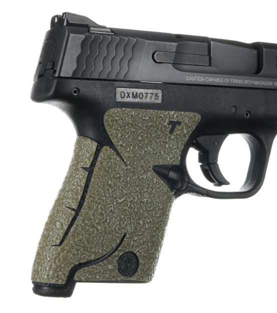 Picture of Talon Grips 705M Adhesive Grip  Textured Moss Rubber for S&W M&P Shield 9,40