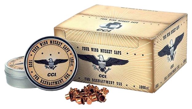 Picture of CCI 301 Four Wing Musket Caps Brass 1000 Per Box/5 Case