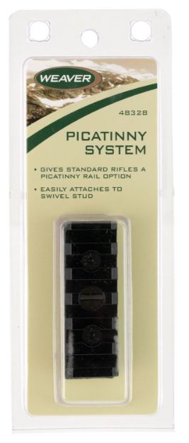 Picture of Weaver Mounts 48328 Picatinny Swivel Stud System  Matte Black 0 MOA