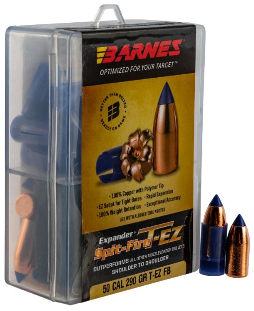 Picture of Barnes Bullets 30592 Spit-Fire T-EZ Muzzleloader 50 Spit-Fire T-EZ FB 290gr 15rd/Box