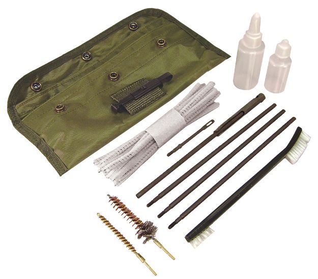 Picture of PSP ARGCK GI-Style Cleaning Kit AR15 & M16/Green Nylon Pouch Case