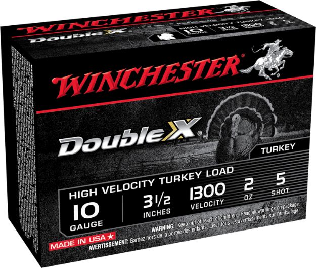 Picture of Winchester Ammo STH105 Double X High Velocity Turkey 10Gauge 3.50" 2oz 5Shot 10 Per Box/10 Case